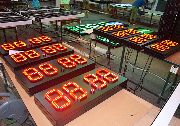 number display sign