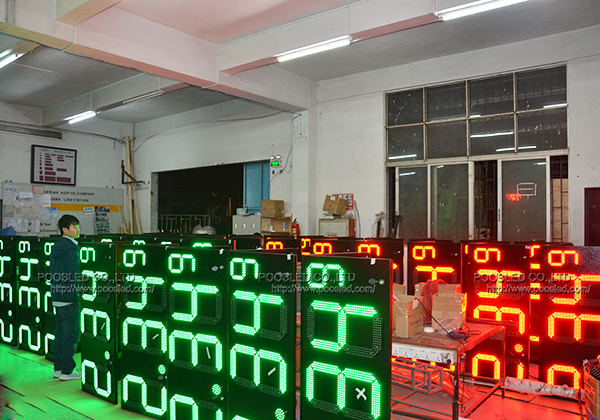gas station led price sign