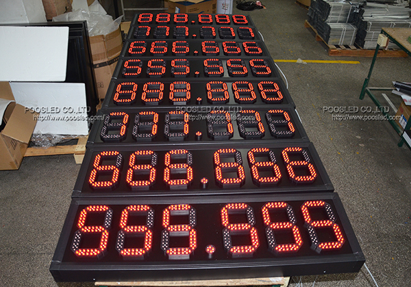 888.888 gas price led sign