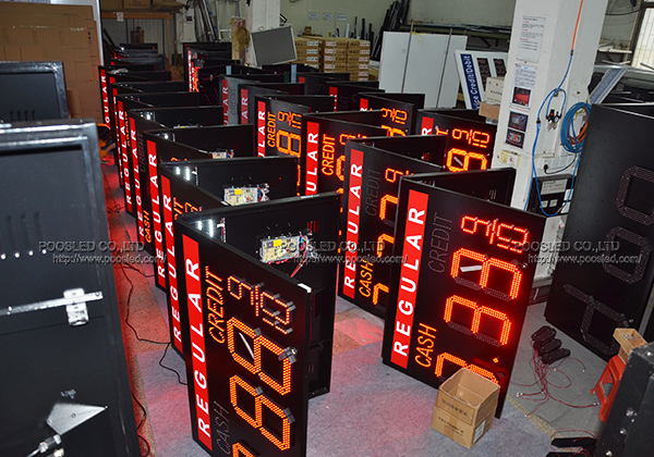 gas price led display sign