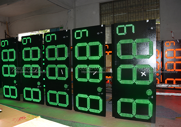 Number 9 changer LED gas station