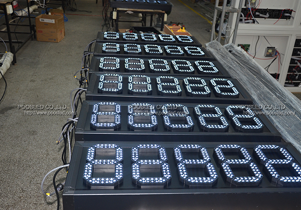88888 ed bulb for gas price digital