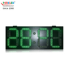 10 Inch High Brightness Green Waterproof Cabinet Led Time Zone Clock