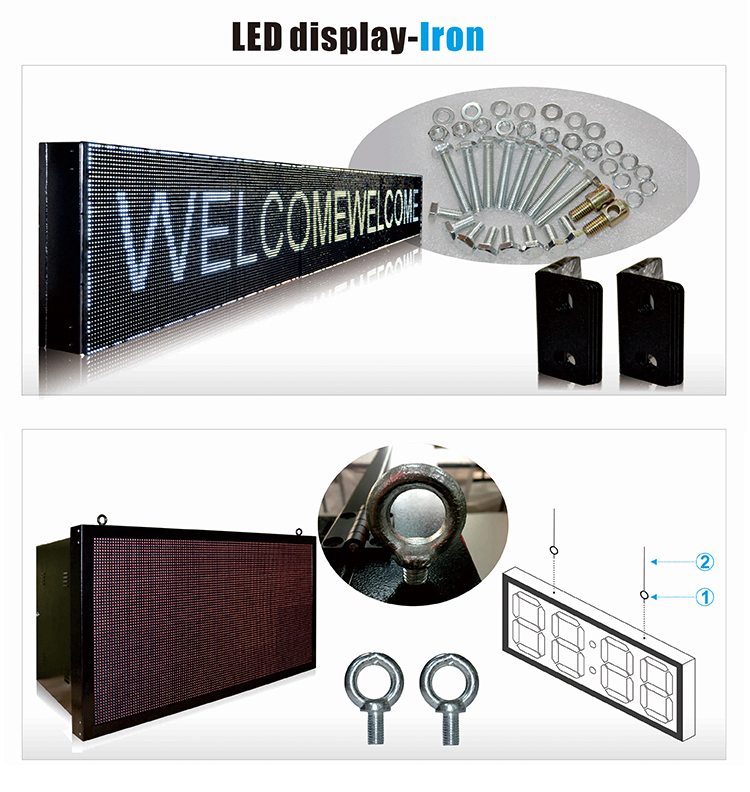 Popular Outdoor Double Sided P10 3x2 White led display board Screen