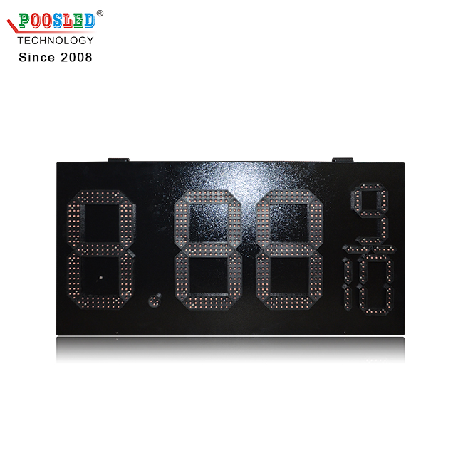 Hot Sale 12 Inch Red Waterproof 8.88 9/10 Gas Station Led Sign