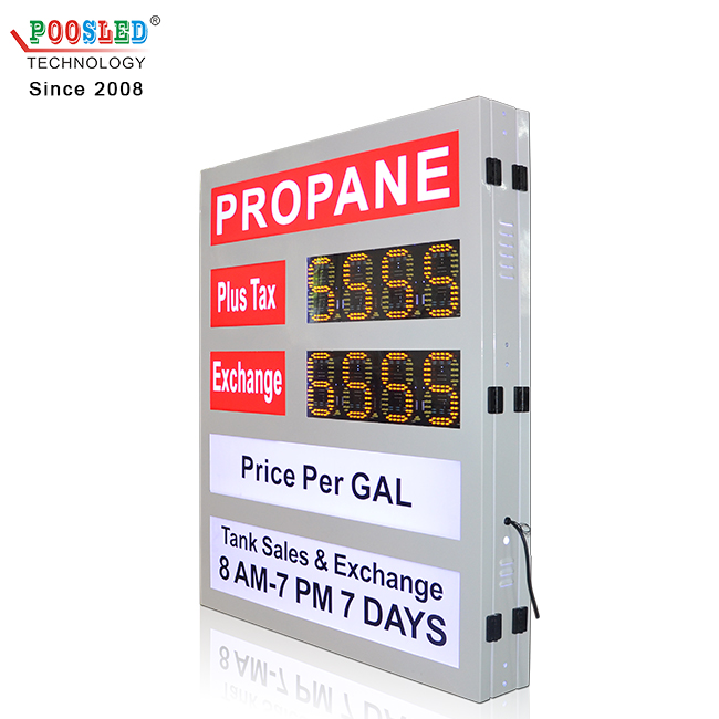 New Arrival Waterproof 6'' Yellow 8.8.8.8 PCB Led Oil Price Display Screen
