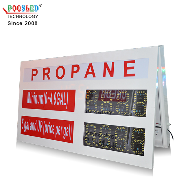 New Design Waterproof PCB High Brightness Yellow 8.8.8.8 Led Gas Price Sign