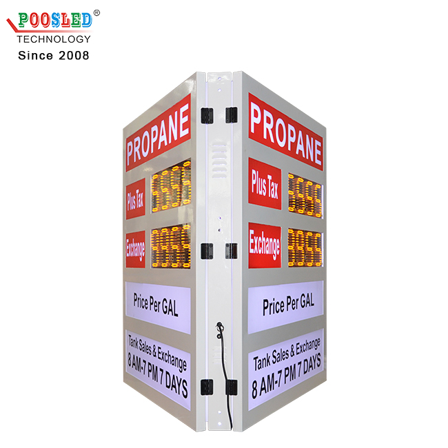 New Arrival Waterproof 6'' Yellow 8.8.8.8 PCB Led Oil Price Display Screen