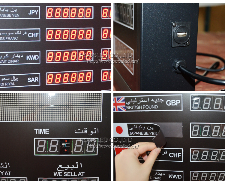 outdoor Led Display,indoor Led Display,Led Digital Currency Rate Board