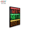 Special Design 12 Inch Red&Green&Amber 3 Lines 888.8 Gas Station Led Sign