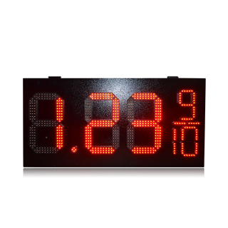 Hot Sale 12 Inch Red Waterproof 8.88 9/10 Gas Station Led Sign LED Gas Price Sign