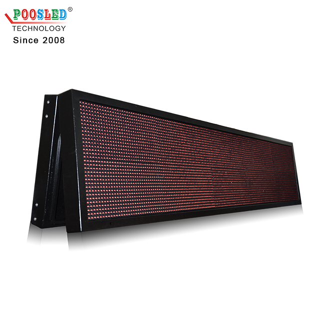 Popular P10 Outdoor Single Red Programmable Led Sign
