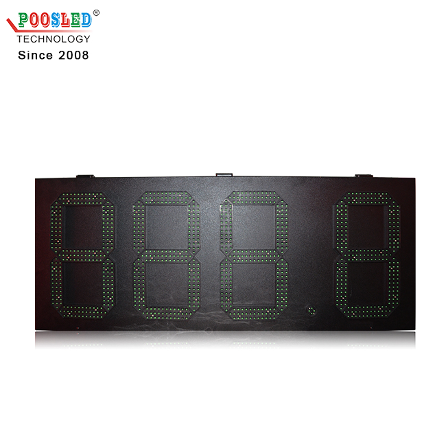 High Brightness Green 12'' 888.8 Remote Control Led Oil Price Sign