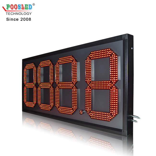 New Arrival Outdoor 18 Inch 888.8 RF Remote Control Led Sign for Gas Station