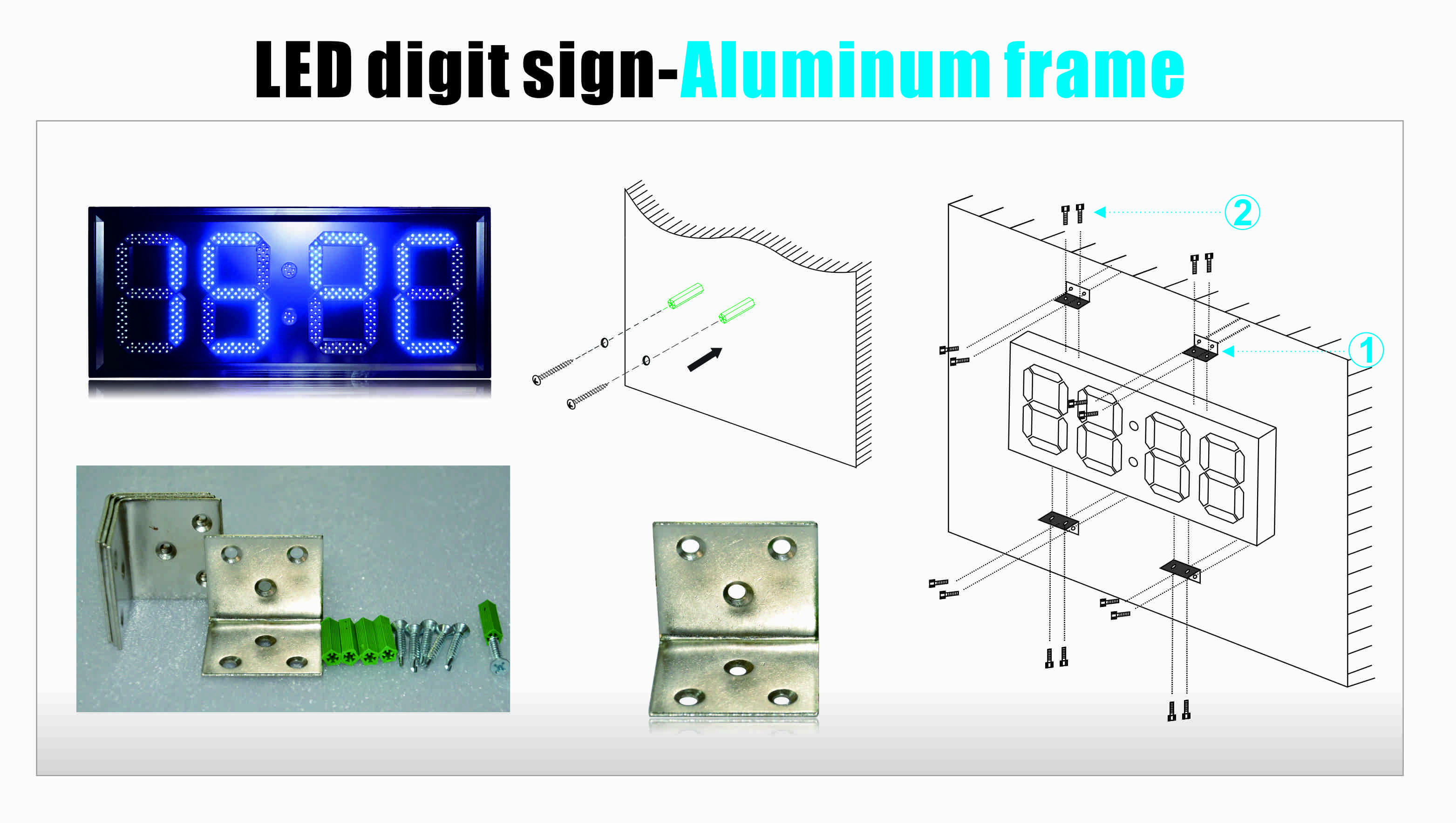 LED digit sign