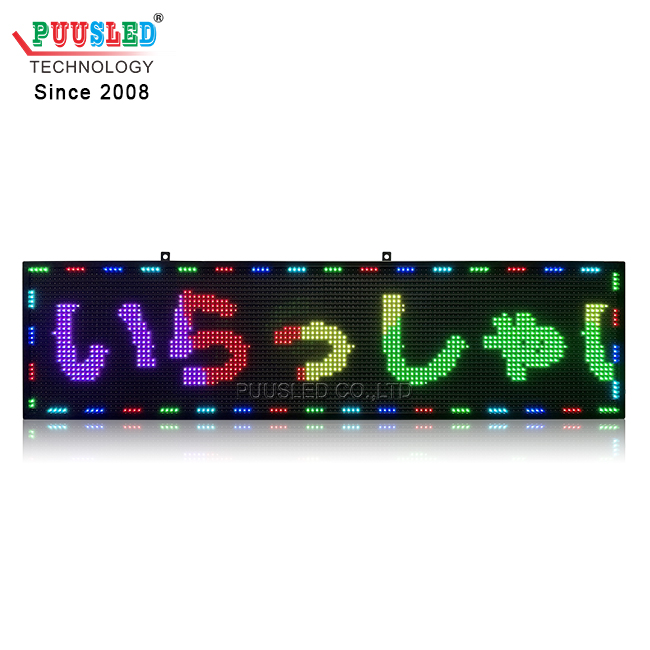 Night Store Scrolling Led Sign P10 Full Color Led Running Text Led Sign LED Welcome Display For Store