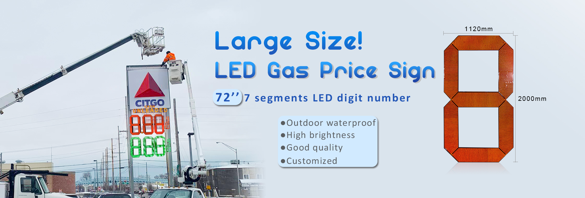 led gas price sign