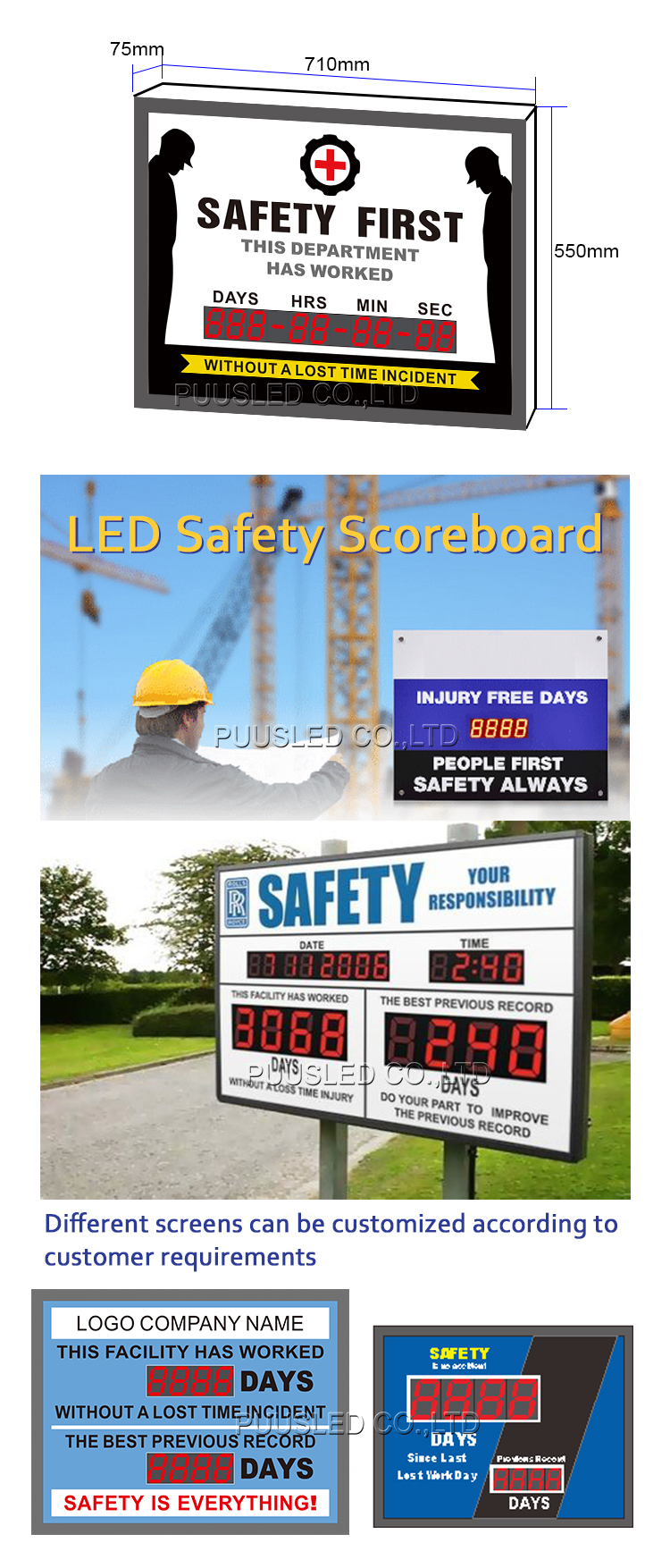 Safety Electronic Score Board