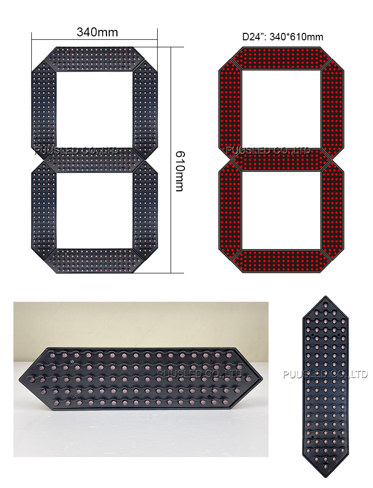 D24'' LED digit number