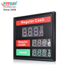LED Gas Price Sign 3 Lines Portable Fuel Price Display Board 6.0 4.0 Inch Outdoor Aluminum Frame Gas Station Price Panel