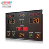 PUUSLED Mobile LED Basketball Scoreboard with Shot Clock Multi-Color PCB Display for Sports Games