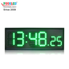 12" Green Digits LED Time Light Weight Aluminum Frame Indoor Using LED Sign 