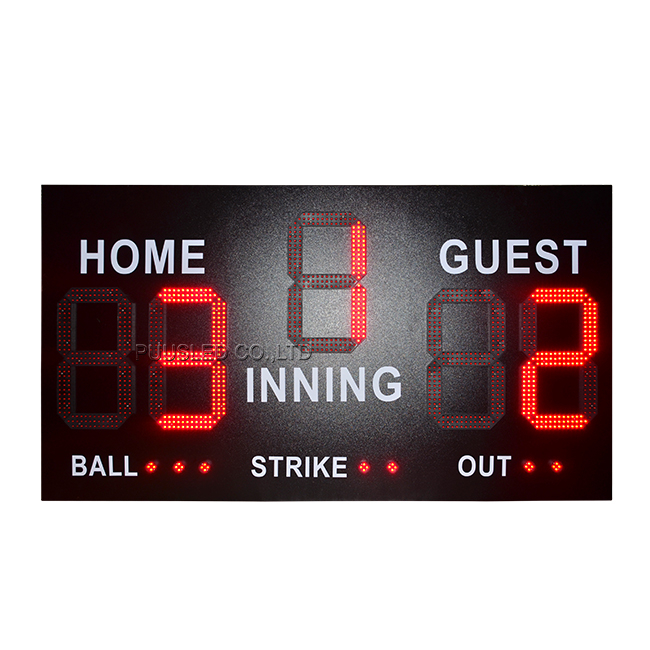 Waterproof electronic outdoor play sports scoreboard led scoreboard led baseball scoreboards for sale sport gametime display