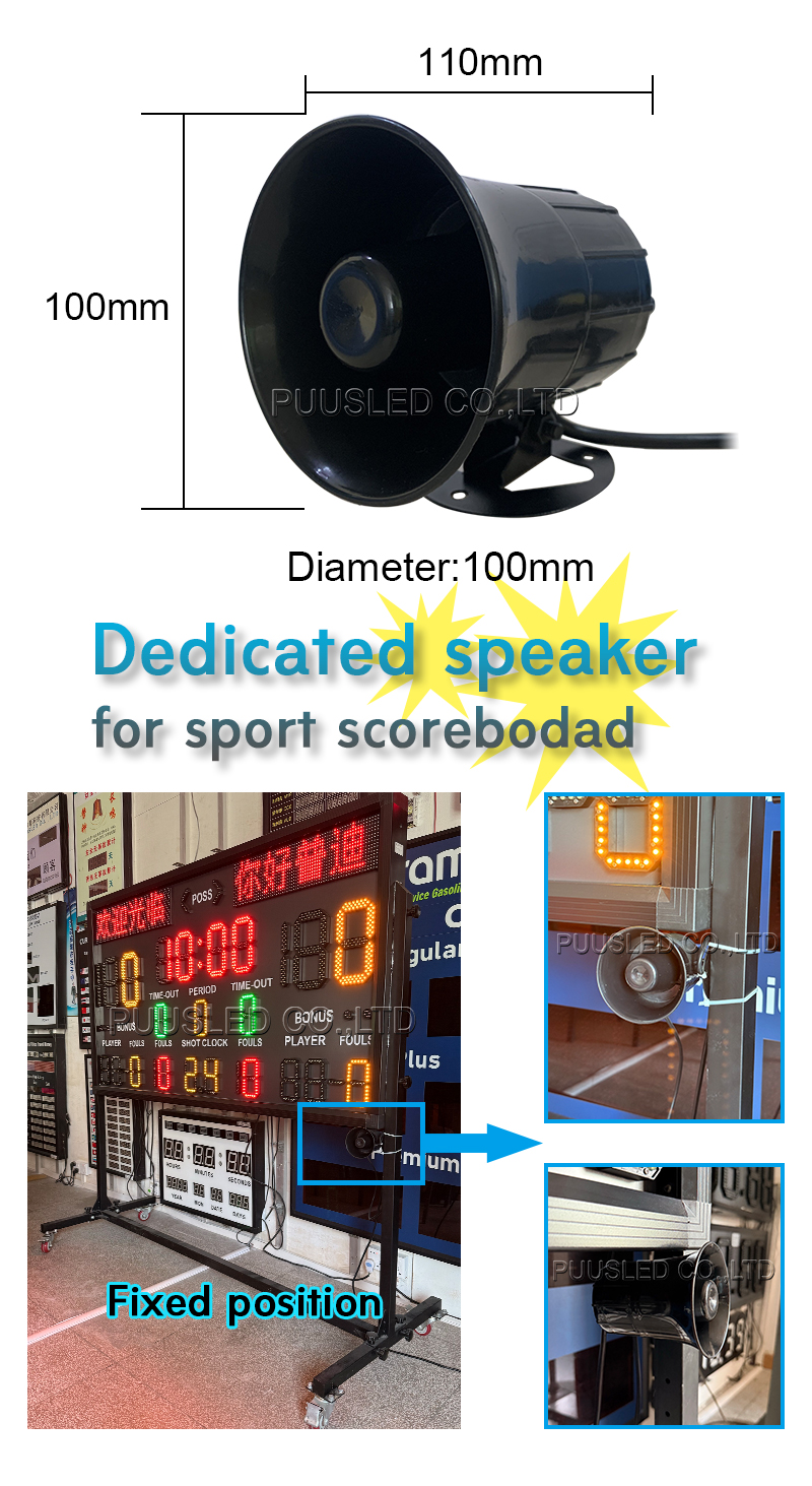 Basketball Scoreboard Shot Clock Speaker