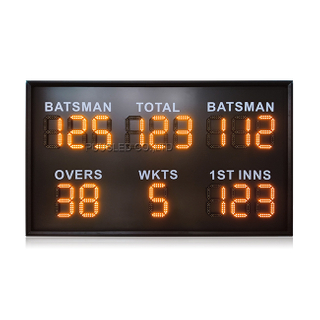 Waterproof Electronic Outdoor Scoreboard Yellow LED Digital Cricket Scoreboard for Cricket Game