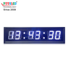 Aluminum Frame Indoor LED Digital Wall Clock Timer Brightness Adjustments for Airport Train Shopping Malls Retail Stores Subways