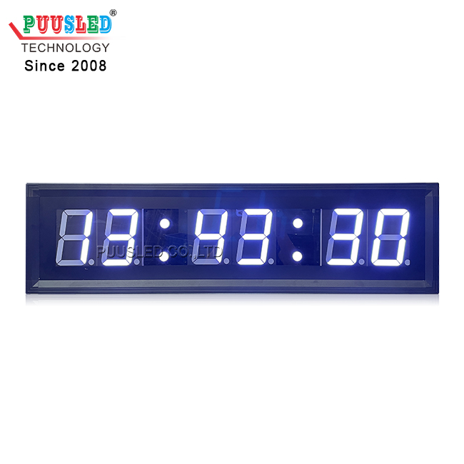 Aluminum Frame Indoor LED Digital Wall Clock Timer Brightness Adjustments for Airport Train Shopping Malls Retail Stores Subways