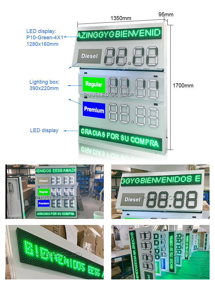 LED gas price signs