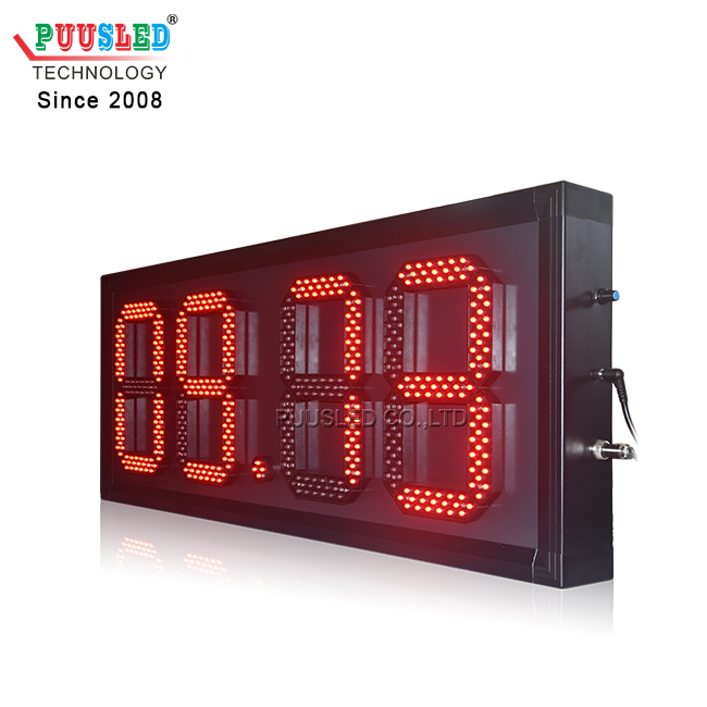 PUUSLED Party Game Challenge 10 Seconds Game Timer LED 7 Segments Digital Red Count up Clock With Start Stop Button
