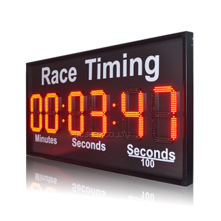 PUUSLED Red LED Time Clock 7 Segments Number Digital Poster 99 Minute Timer Sign for Outdoor School Sports Games
