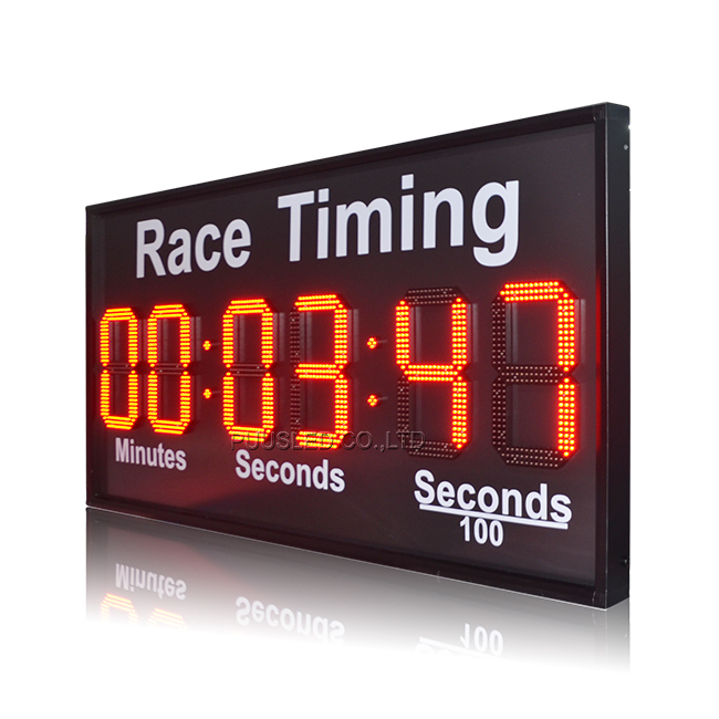PUUSLED Red LED Time Clock 7 Segments Number Digital Poster 99 Minute Timer Sign for Outdoor School Sports Games