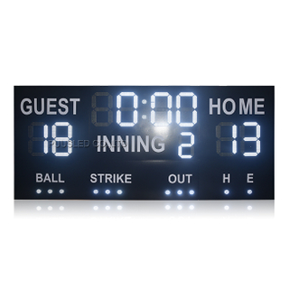 PUUSLED Large Size Electronic Sport Gametime Display Outdoor LED Sports Scoreboard LED Baseball Softball Scoreboards for Sale