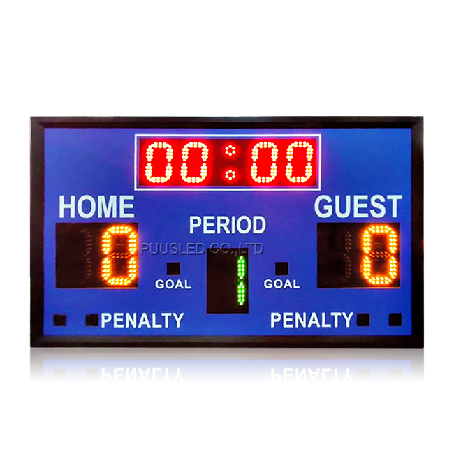 PUUSLED LED Digital Products LED Sports Scoreboard LED Sport Hockey Gametime Display LED Hockey Scoreboards for Match