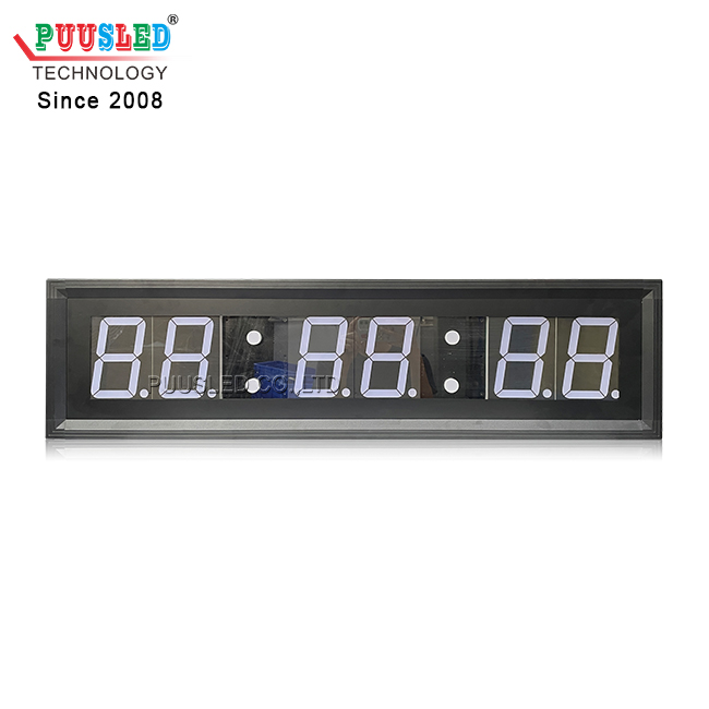 Aluminum Frame Indoor LED Digital Wall Clock Timer Brightness Adjustments for Airport Train Shopping Malls Retail Stores Subways