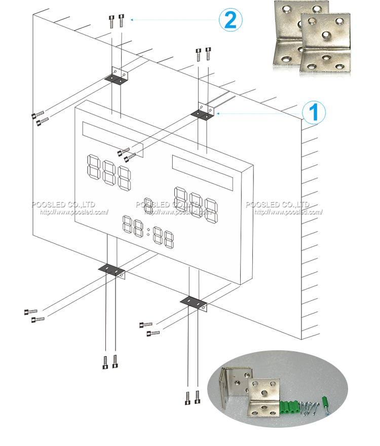 wireless control football stadium scoreboards