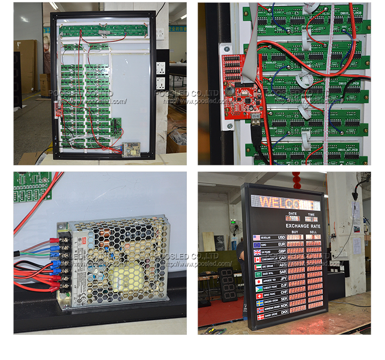 LED nixie tube exchange rate board