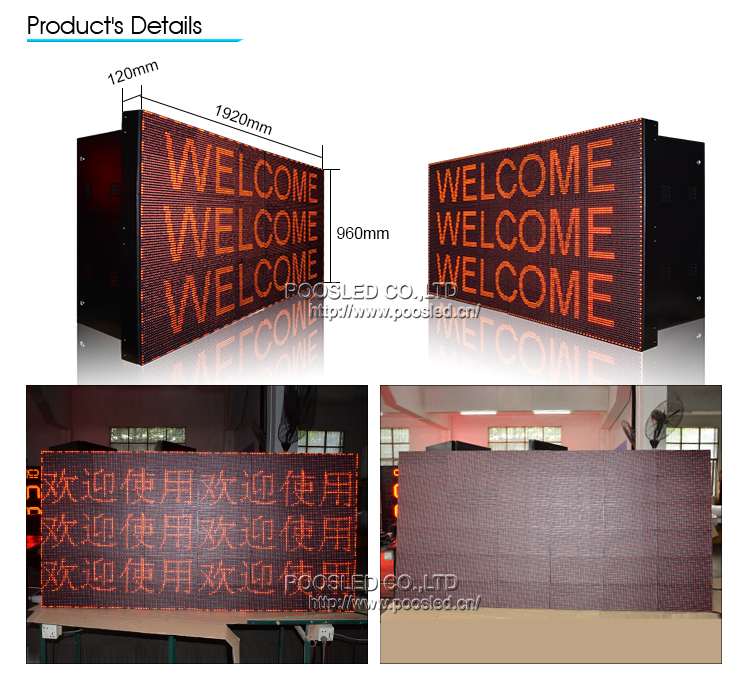 led moving sign board