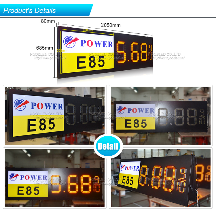 gas led signs