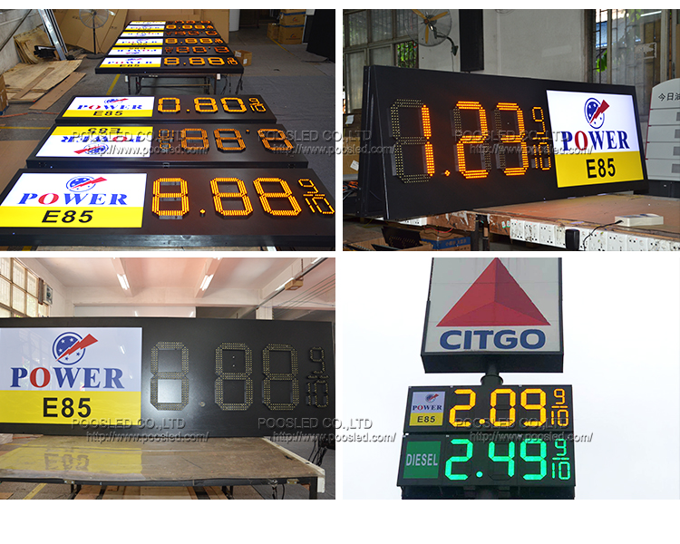 customized size led digits & lighting box