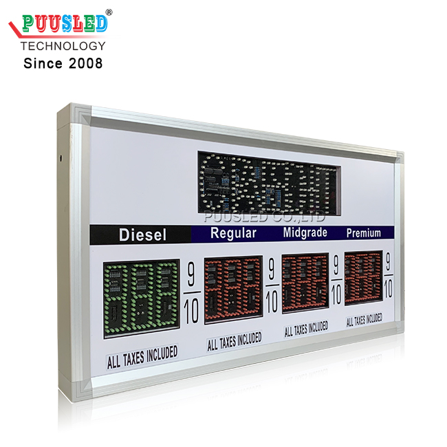 Good quality LED Pump Topper Led Gas Price Sign for gas station
