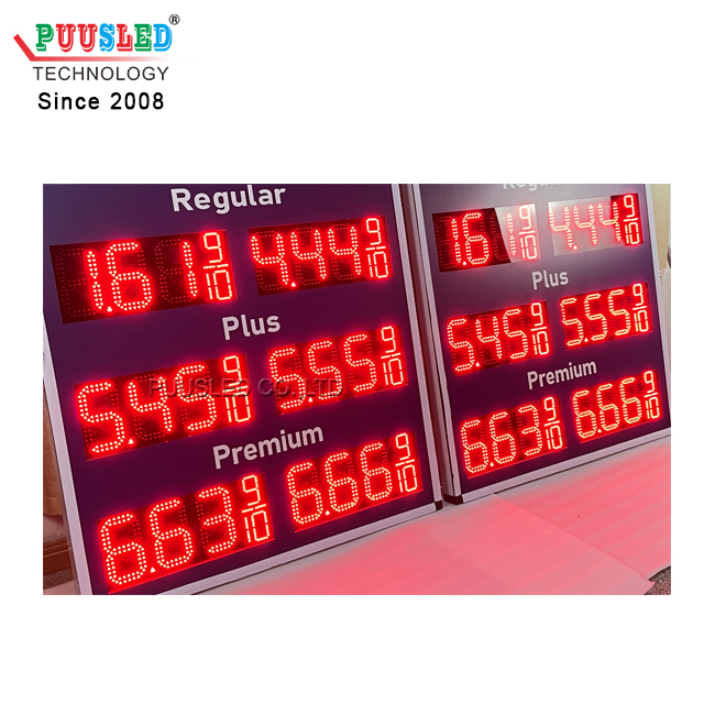 PUUSLED semi outdoor led 8 inch PCB led digit number 7 segment led PCB ...