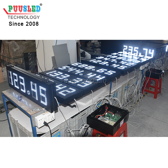 High Brightness Waterproof PCB Module LED Digit Gas Station Price Sign