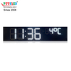 PUUSLED Outdoor Brightness Digital Timer Large Size LED Digital Clock Temperature Signs with Iron Cabinet White for Buildings