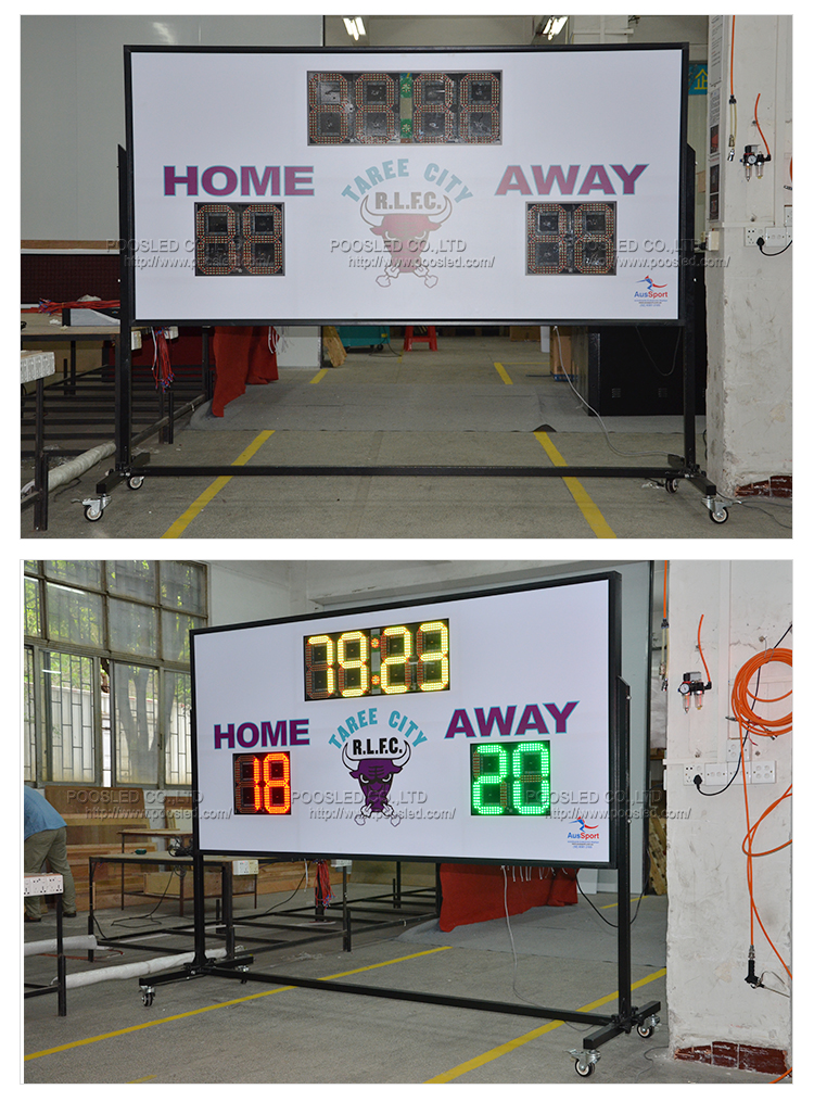 electronic scoreboard futsal