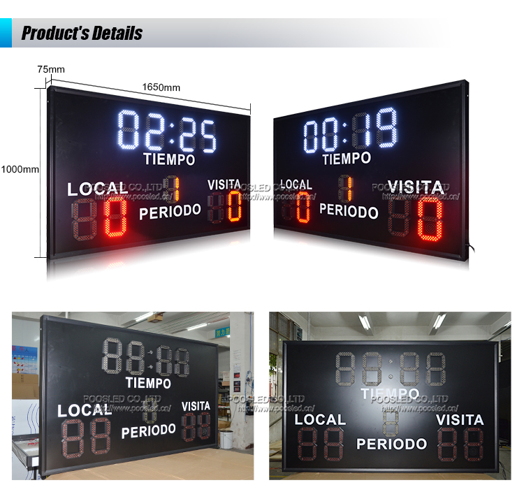 led football digital scoreboard