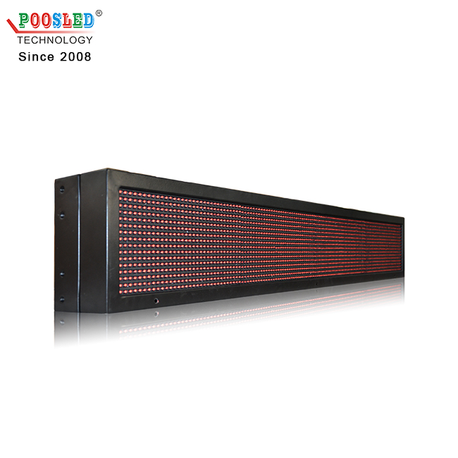 IP53 P10 Red 4x1 Programmable Led Advertising Display